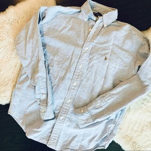 Ralph Lauren | Striped Knit Oxford Shirt